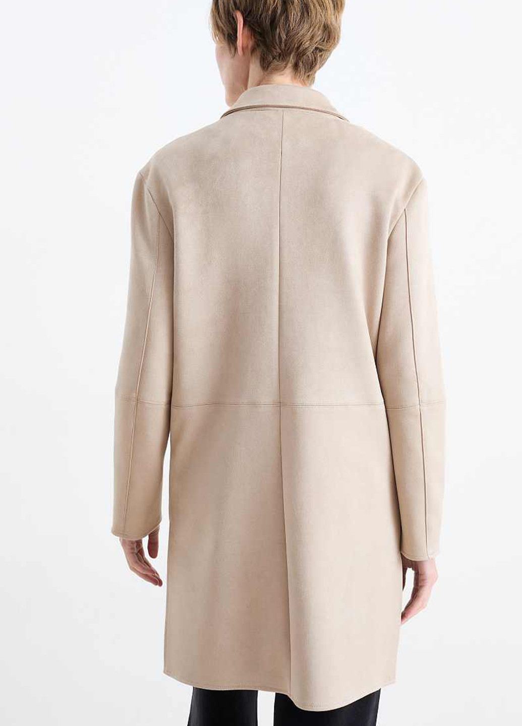 Бежевое демисезонное Пальто однобортное C&A