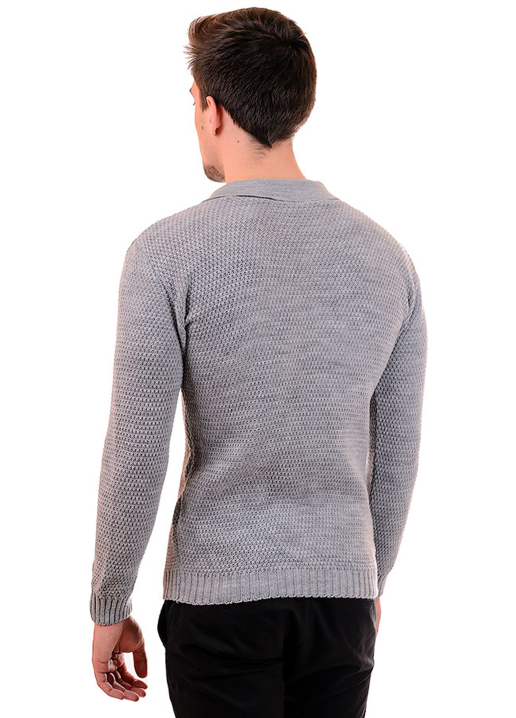 Серый демисезонный пуловер SVTR