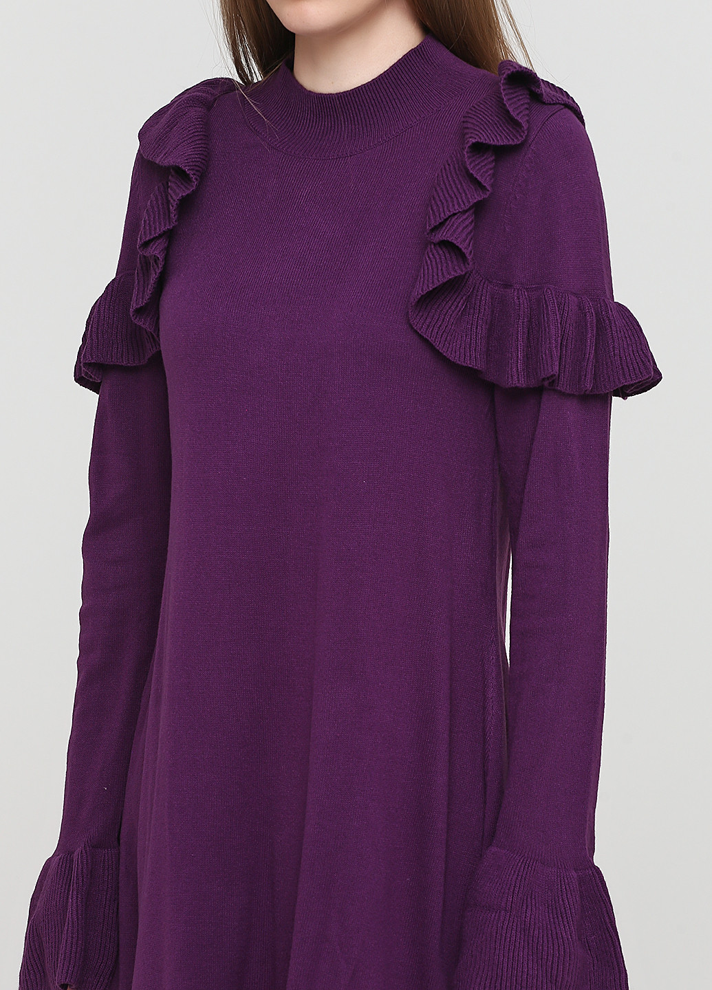 Фіолетова кежуал плаття, сукня сукня светр Pimkie однотонна