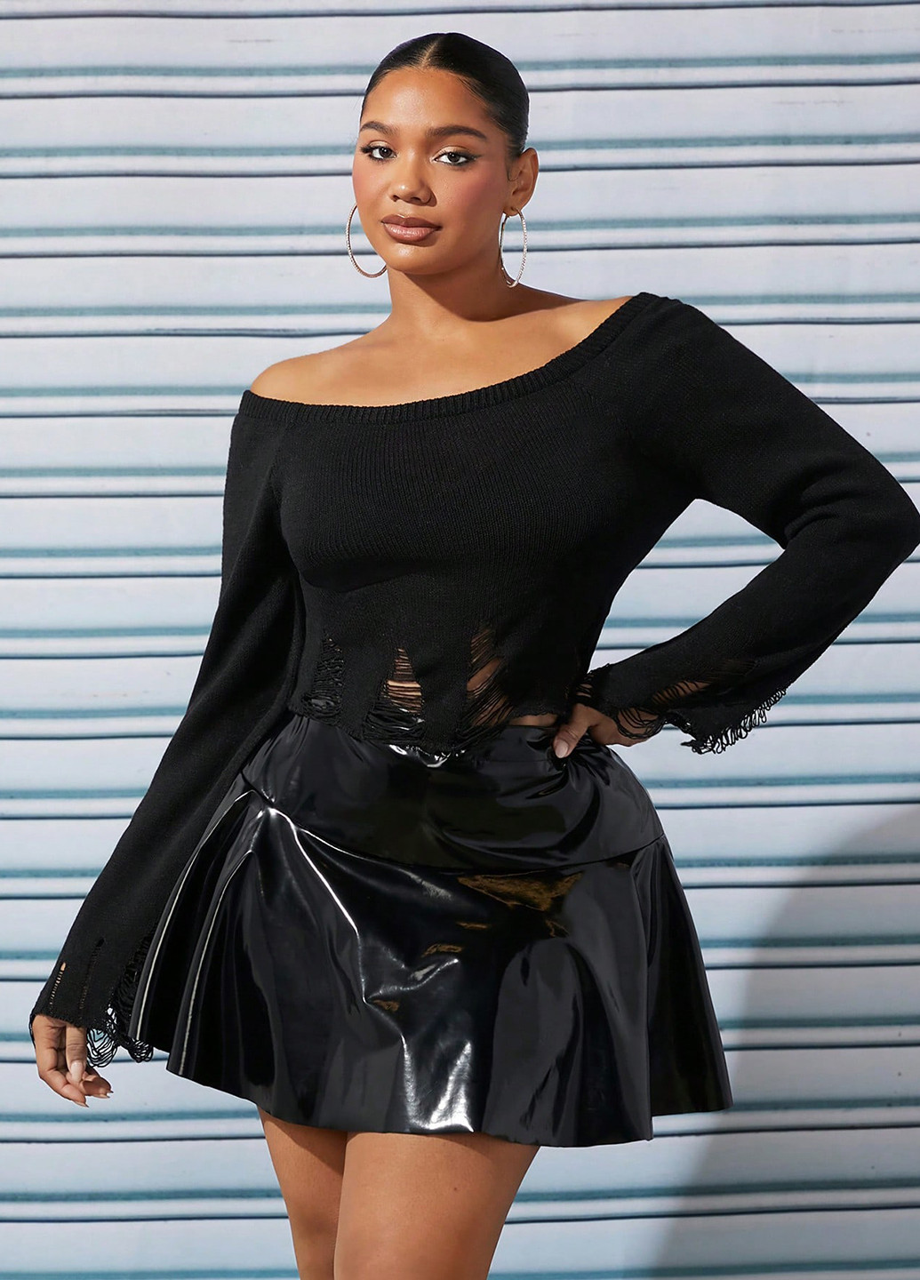 Черный демисезонный джемпер джемпер SHEIN