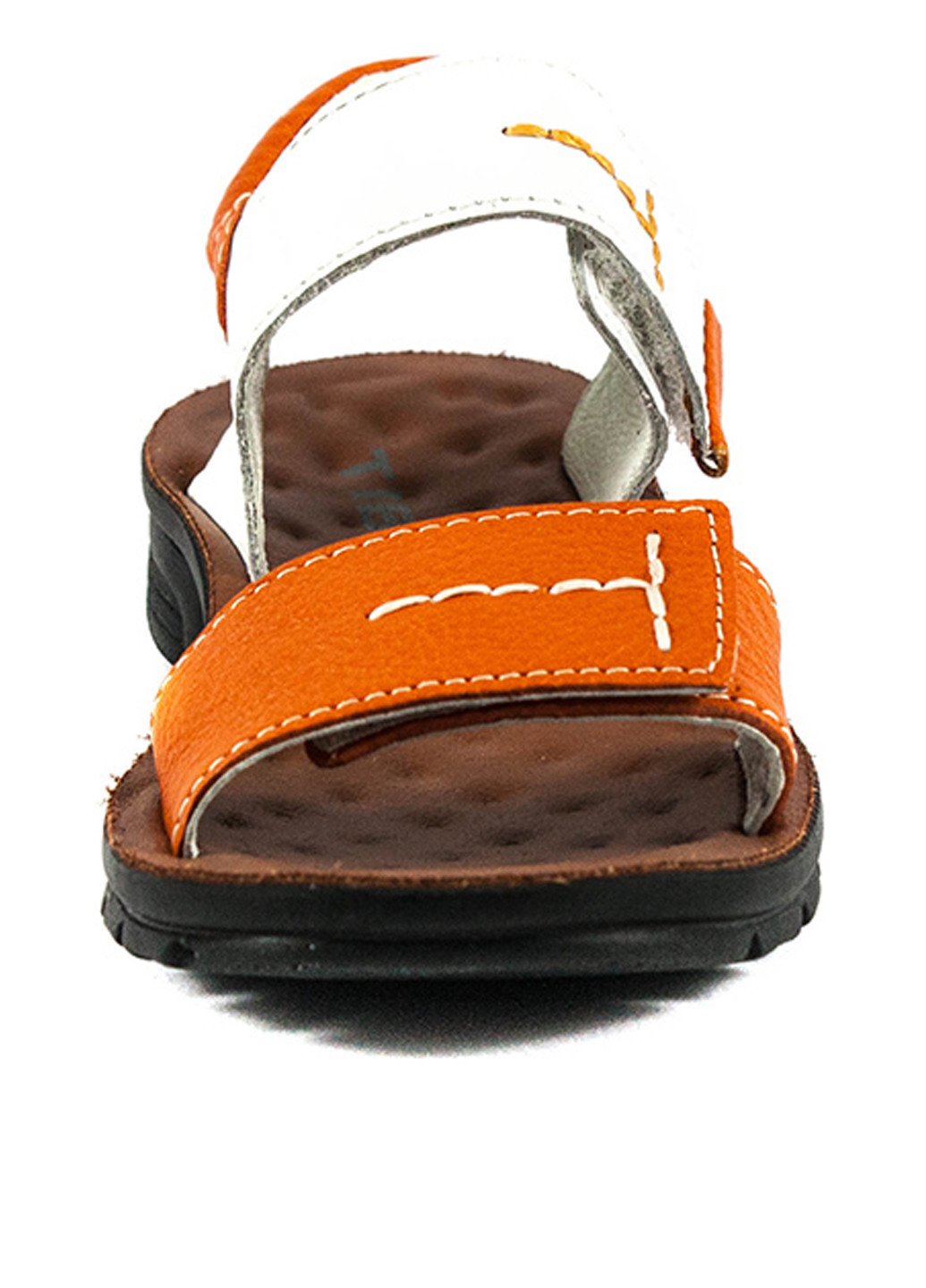 Оранжевые кэжуал сандалии tibet на липучке