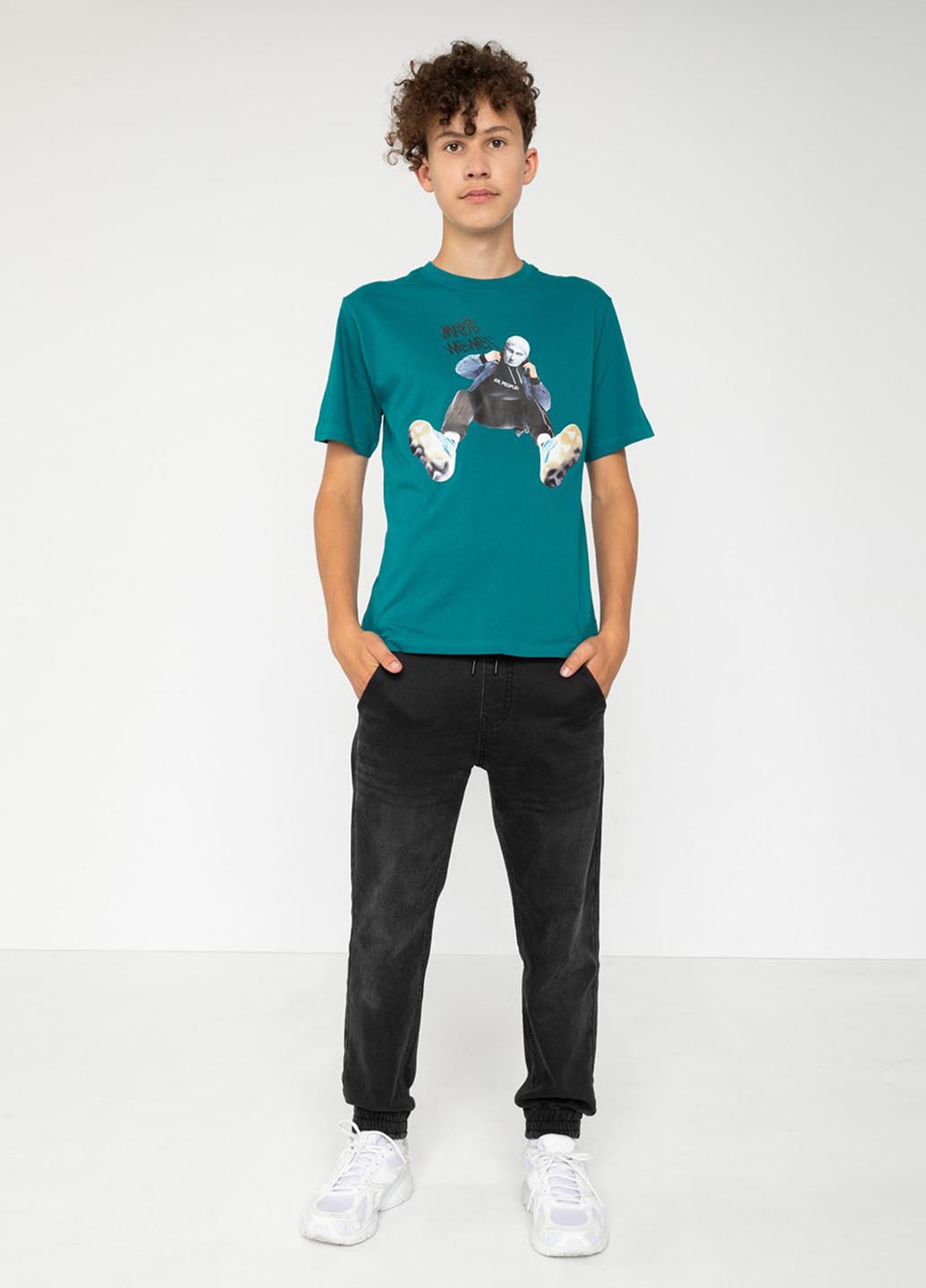 Бирюзовая летняя футболка Reporter Young