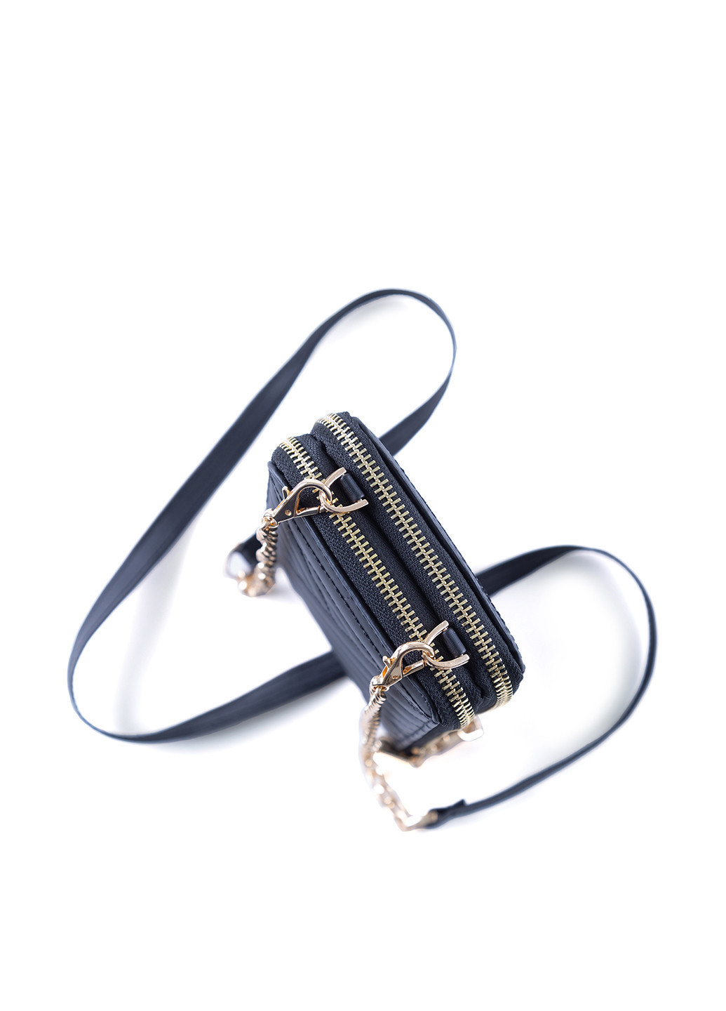 Сумка ECROU сумка-кошелёк однотонная чёрная кэжуал