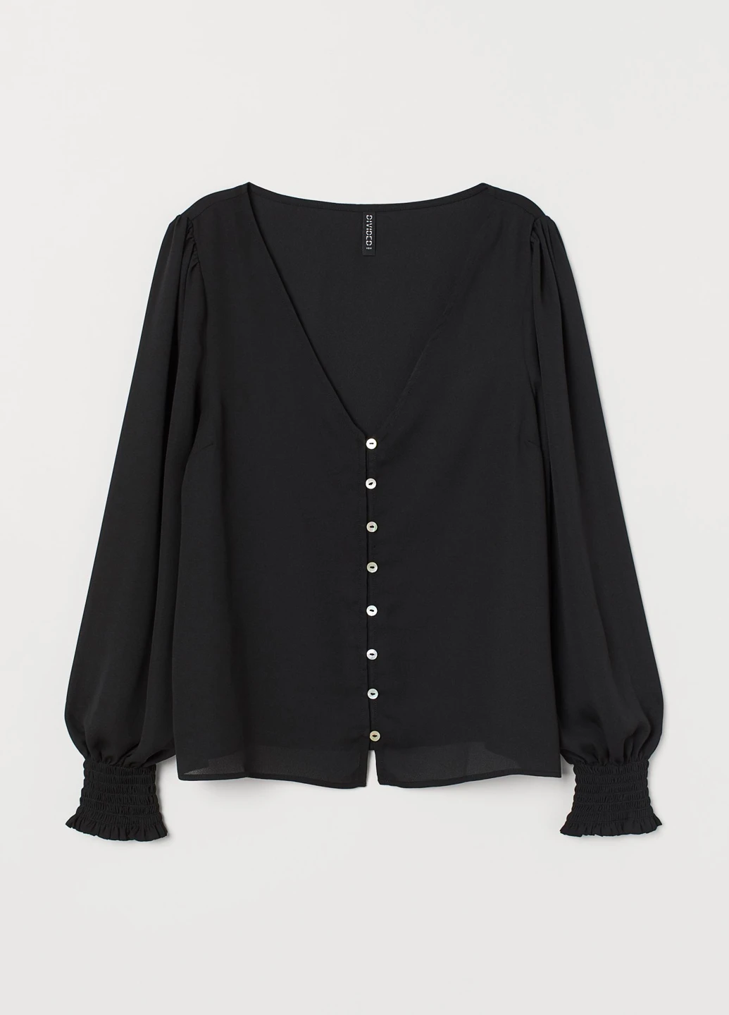 Чёрная блуза H&M