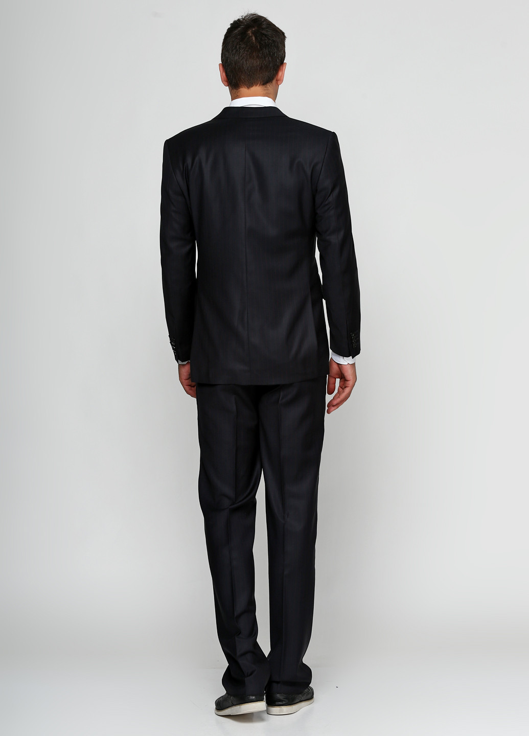 Чорний демісезонний костюм (піджак, брюки) брючний Franco Riveiro
