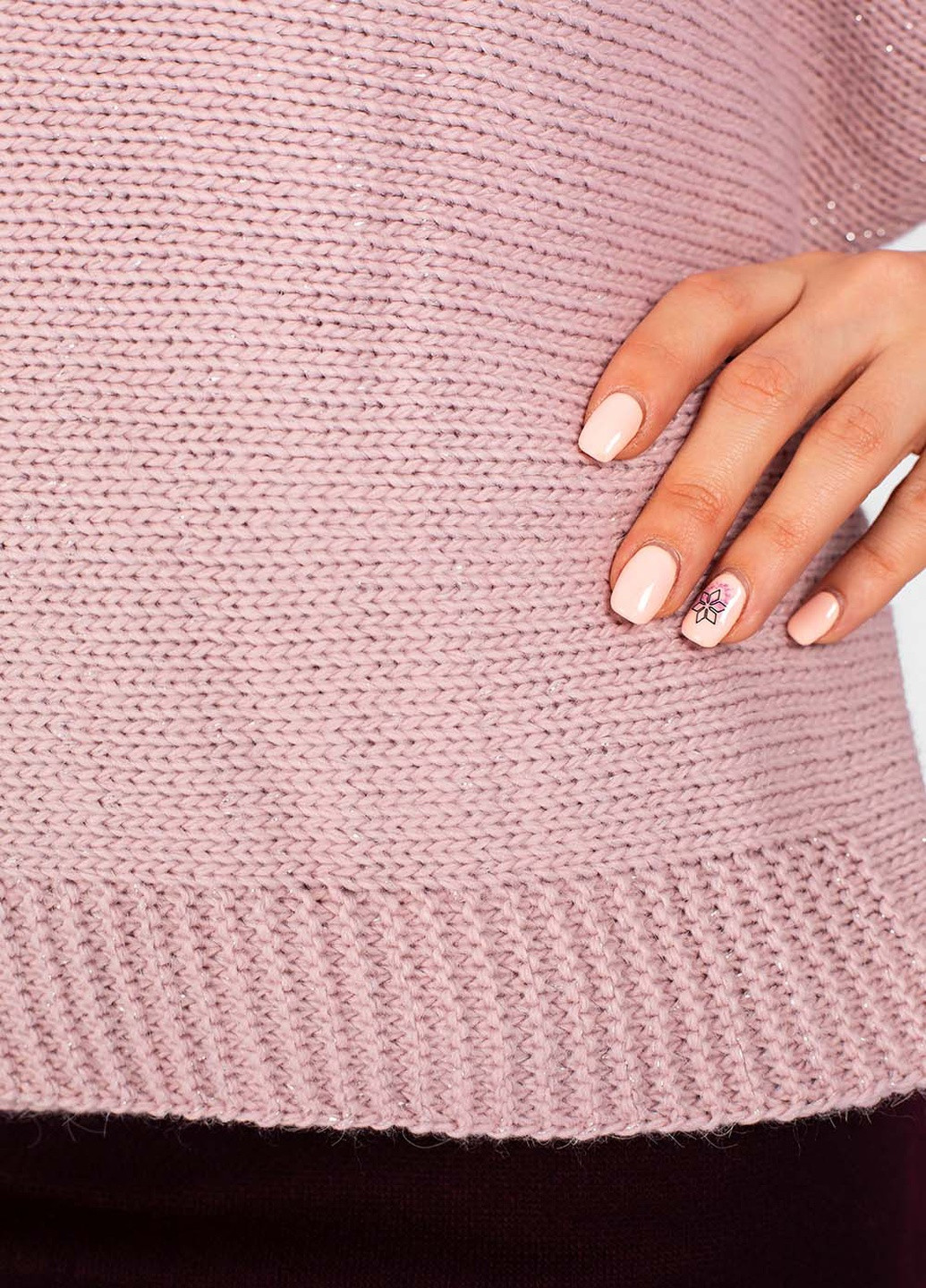 Розовый демисезонный свитер Inedit