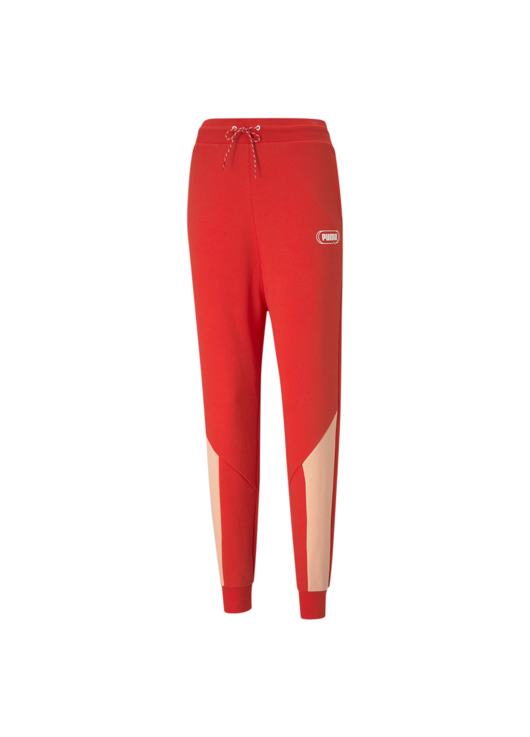 Красные демисезонные штаны rebel high waist women's pants Puma