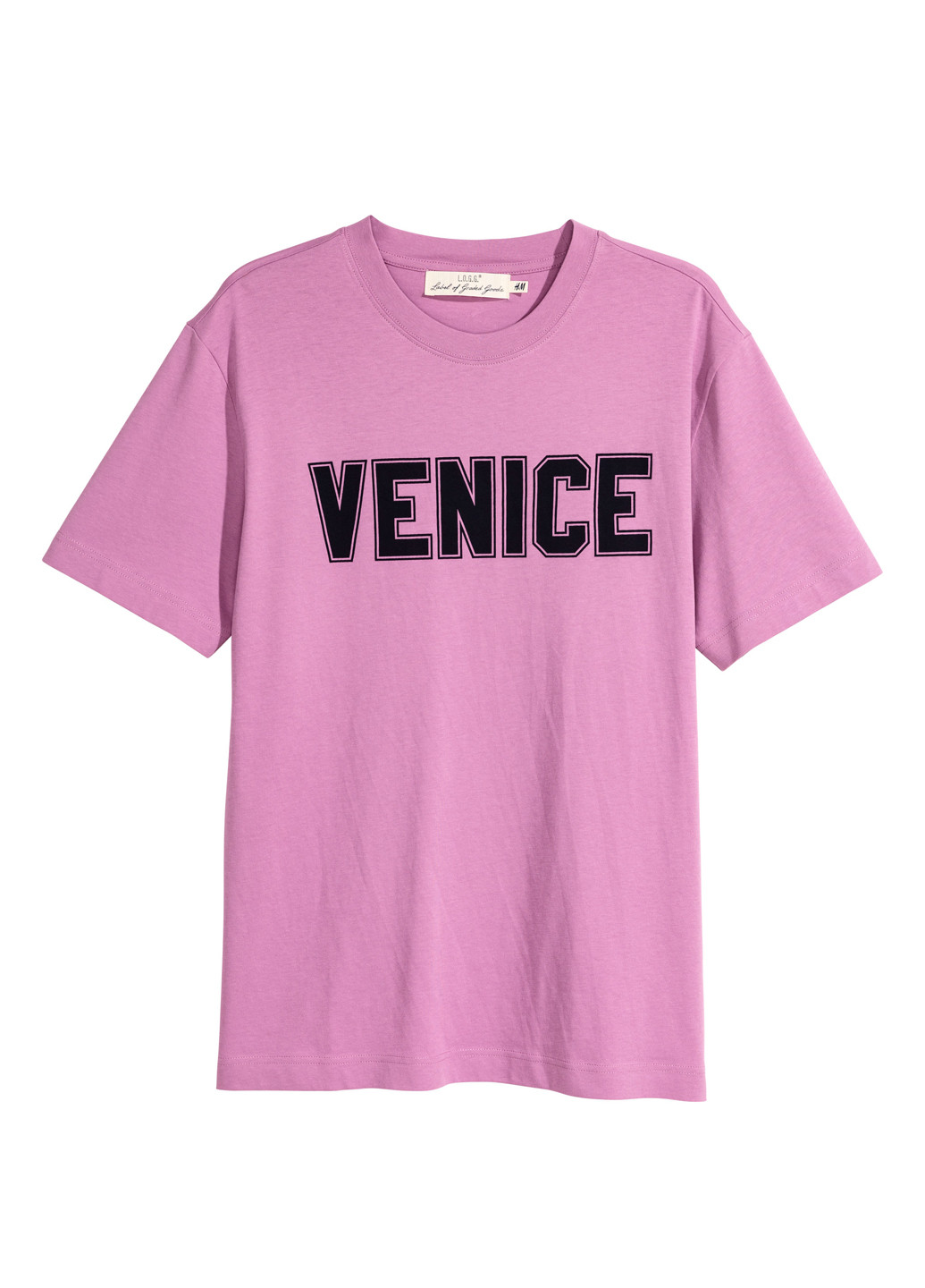 Розово-лиловая футболка H&M