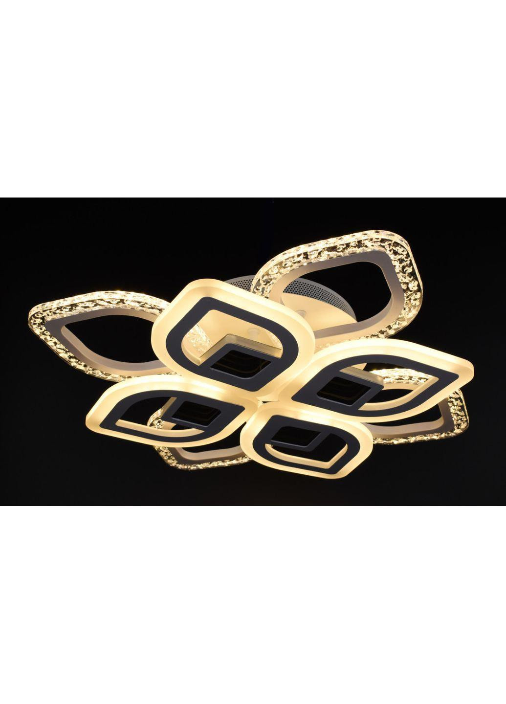 Люстра стельова LED з пультом A2721/4+4SQ-3D-wh Білий 10х44х44 см. Sunnysky (253122292)