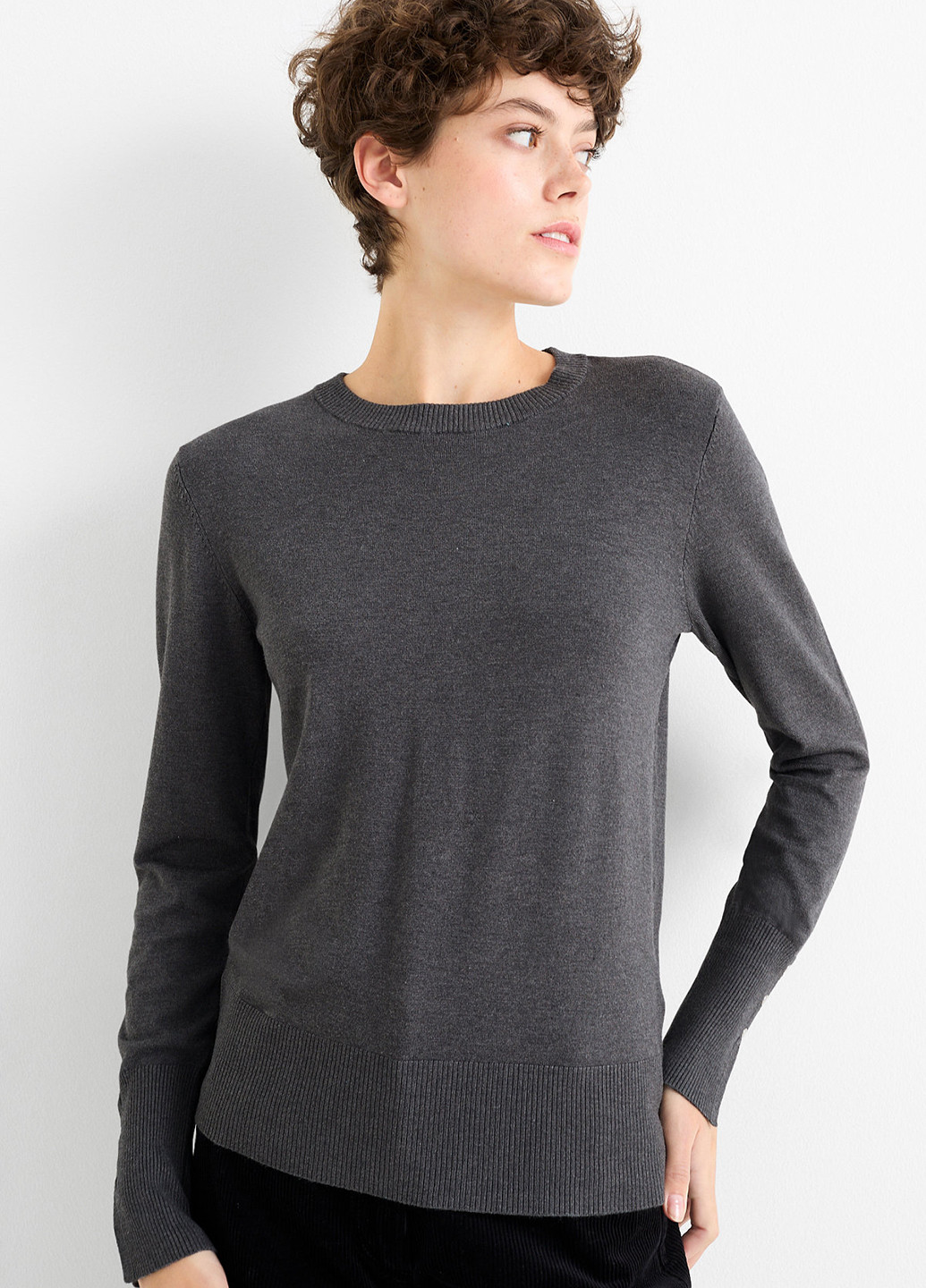 Темно-сірий демісезонний джемпер джемпер C&A