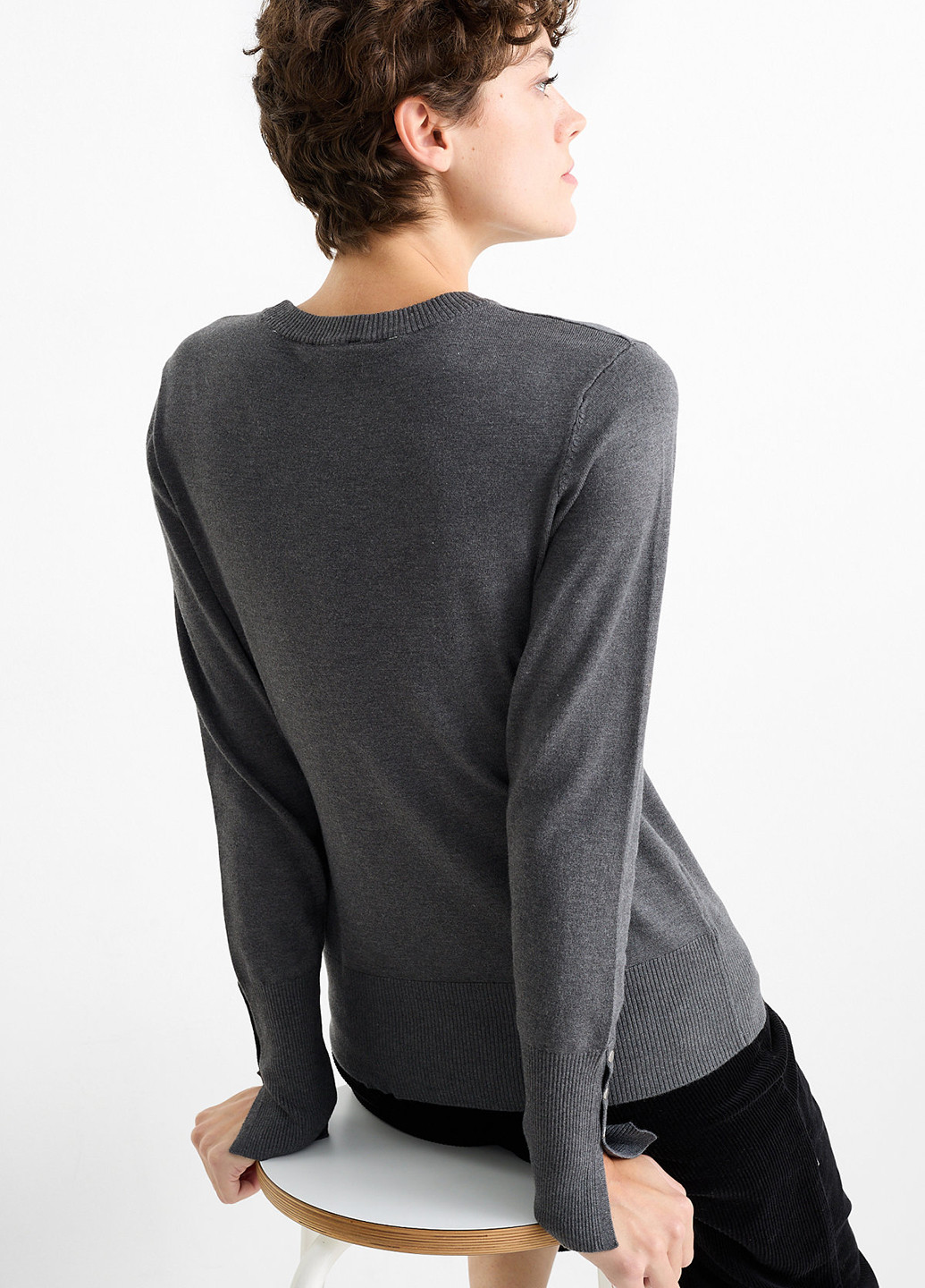 Темно-сірий демісезонний джемпер джемпер C&A