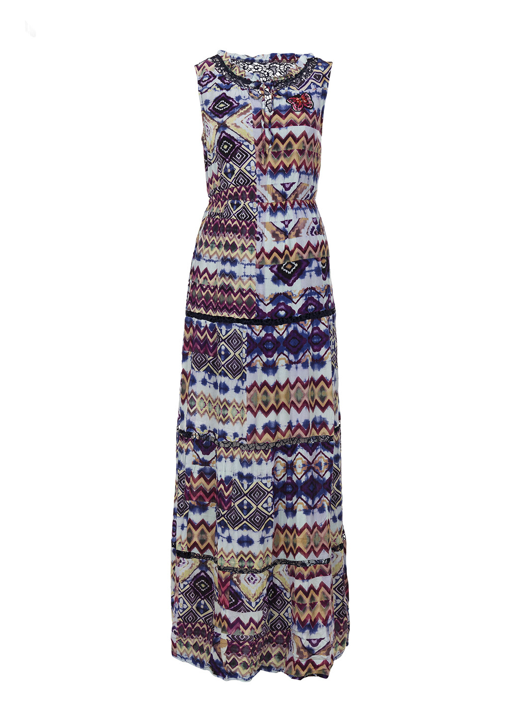 Комбинированное кэжуал платье Desigual с геометрическим узором