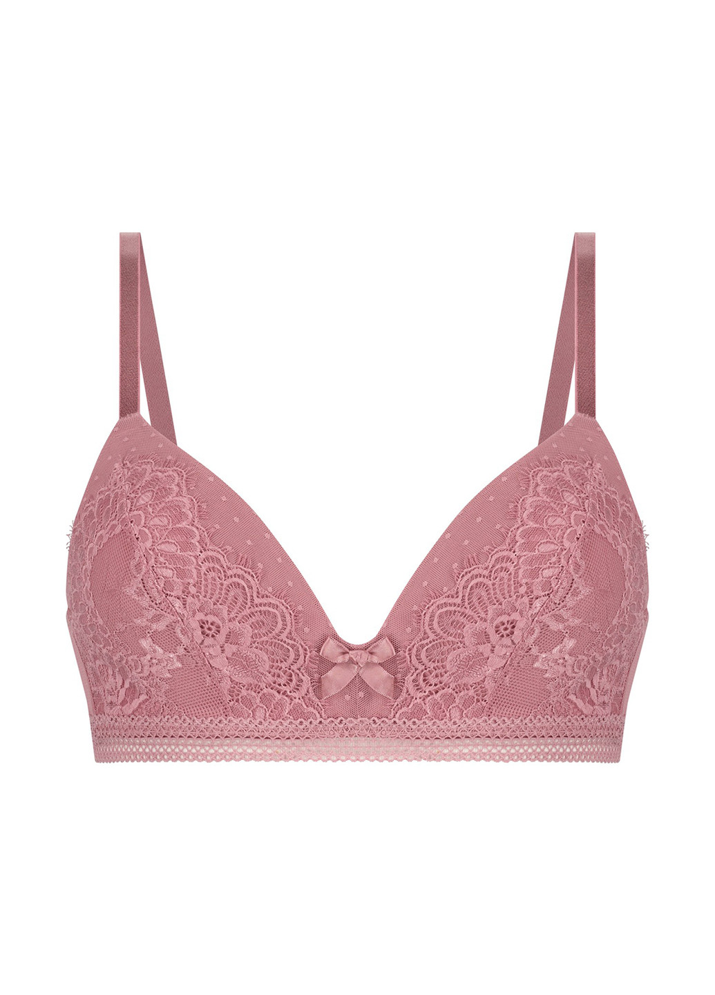 Рожево-ліловий бюстгальтер Hunkemoller без кісточок поліамід