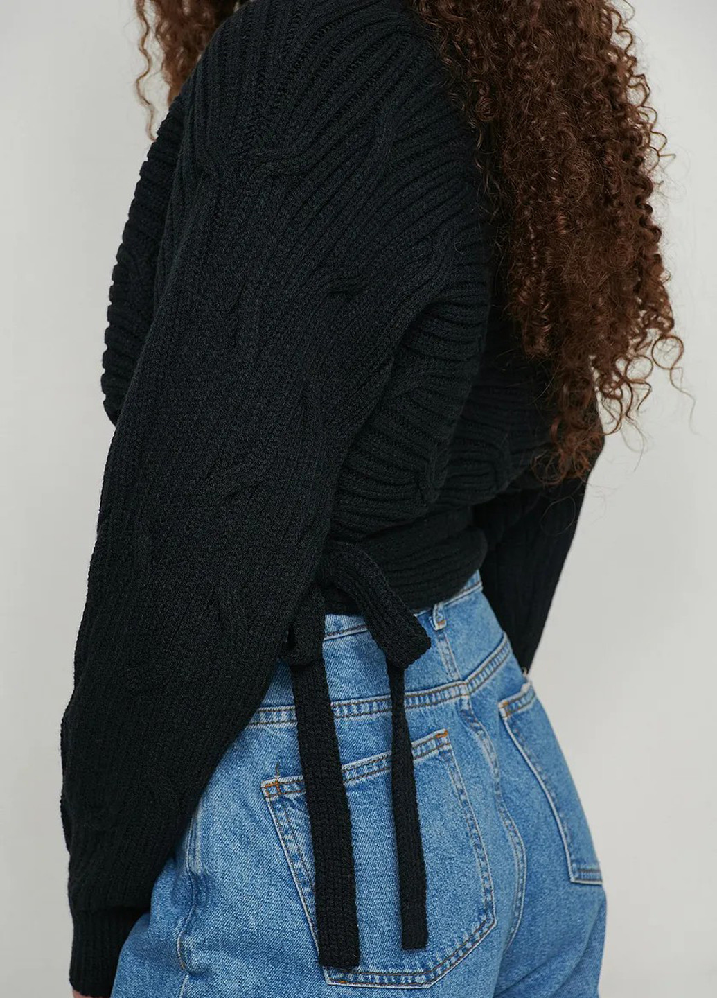Черный демисезонный пуловер пуловер NA-KD