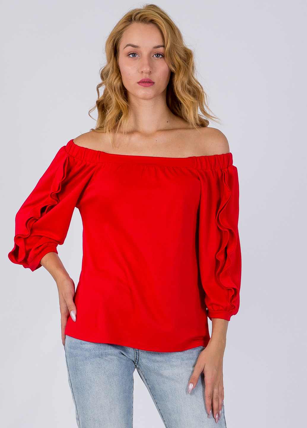 Яскраво-червона літня блуза Only
