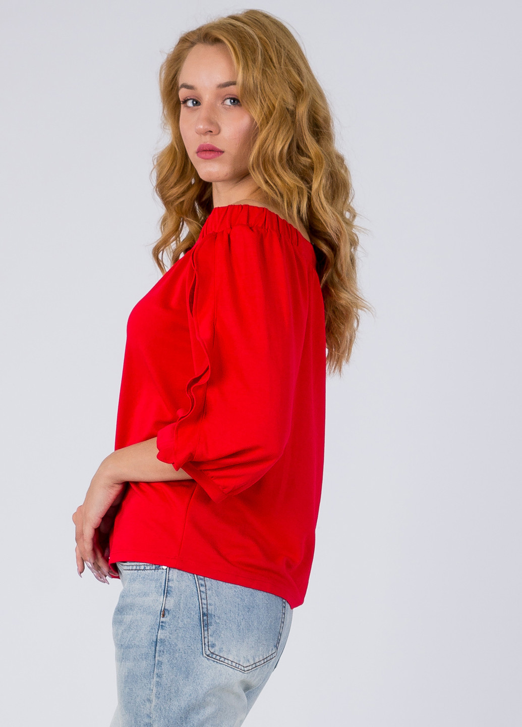Яскраво-червона літня блуза Only