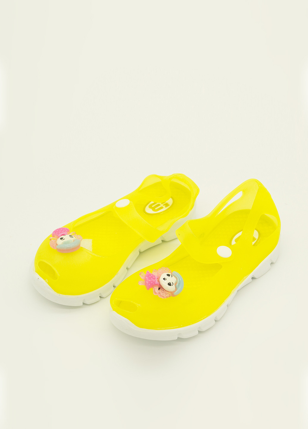 Желтые кэжуал сандалии No Brand на кнопках