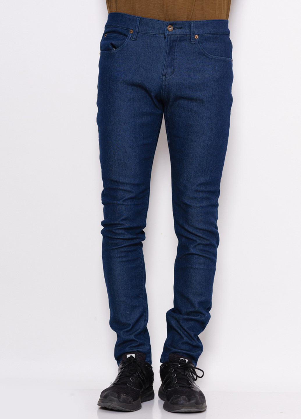 Темно-синие демисезонные прямые джинсы Issa