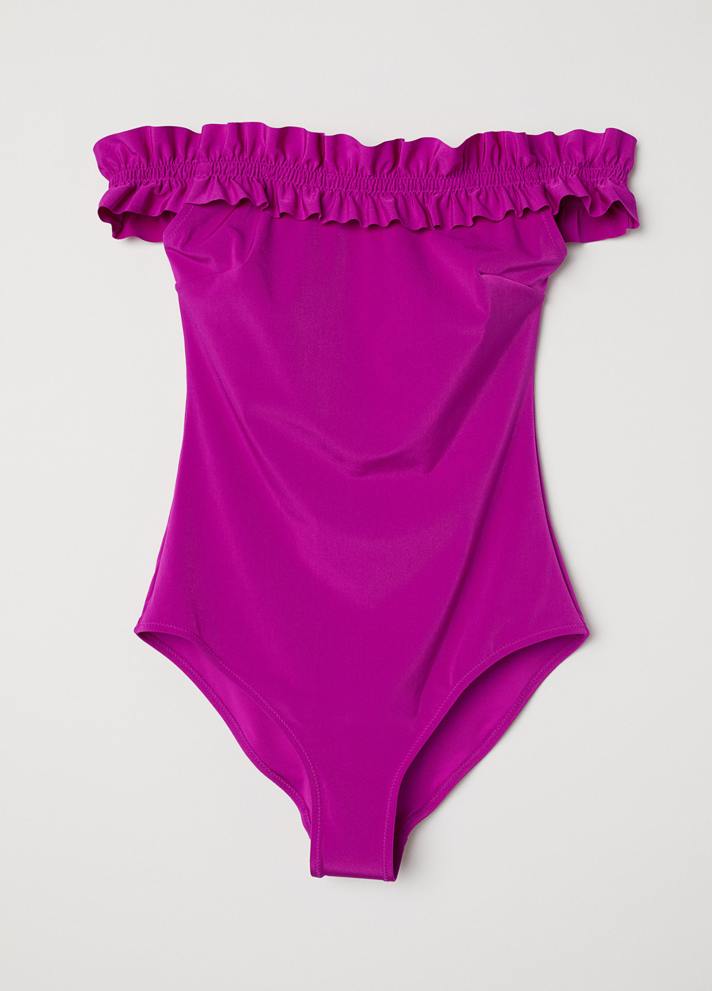 Пурпурный летний купальник слитный H&M