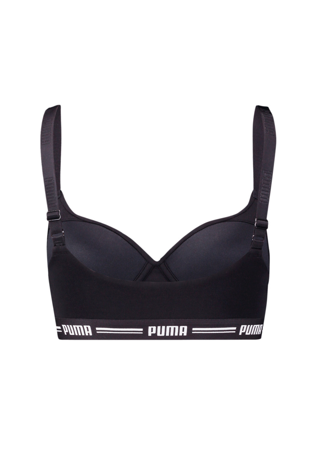 Чёрный бра women's padded bra 1 pack Puma