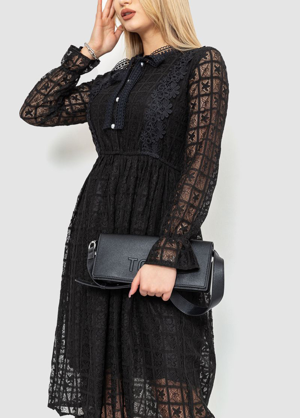 Чорна кежуал сукня Ager однотонна