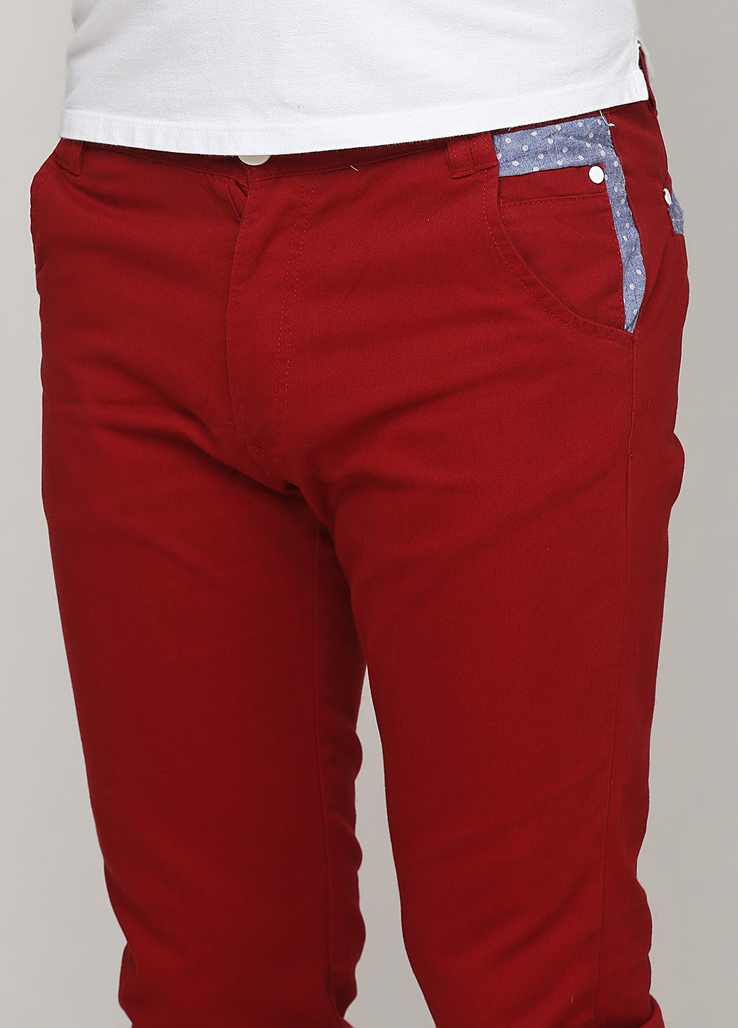 Темно-красные кэжуал демисезонные прямые брюки SOULSTAR