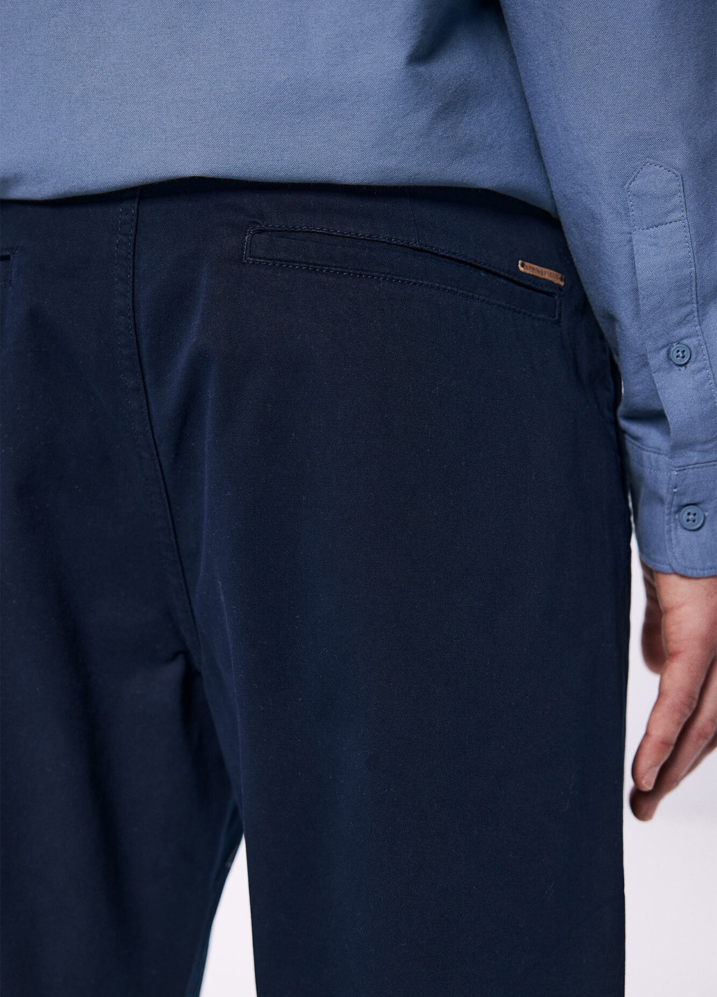 Темно-синие кэжуал демисезонные чиносы брюки Springfield