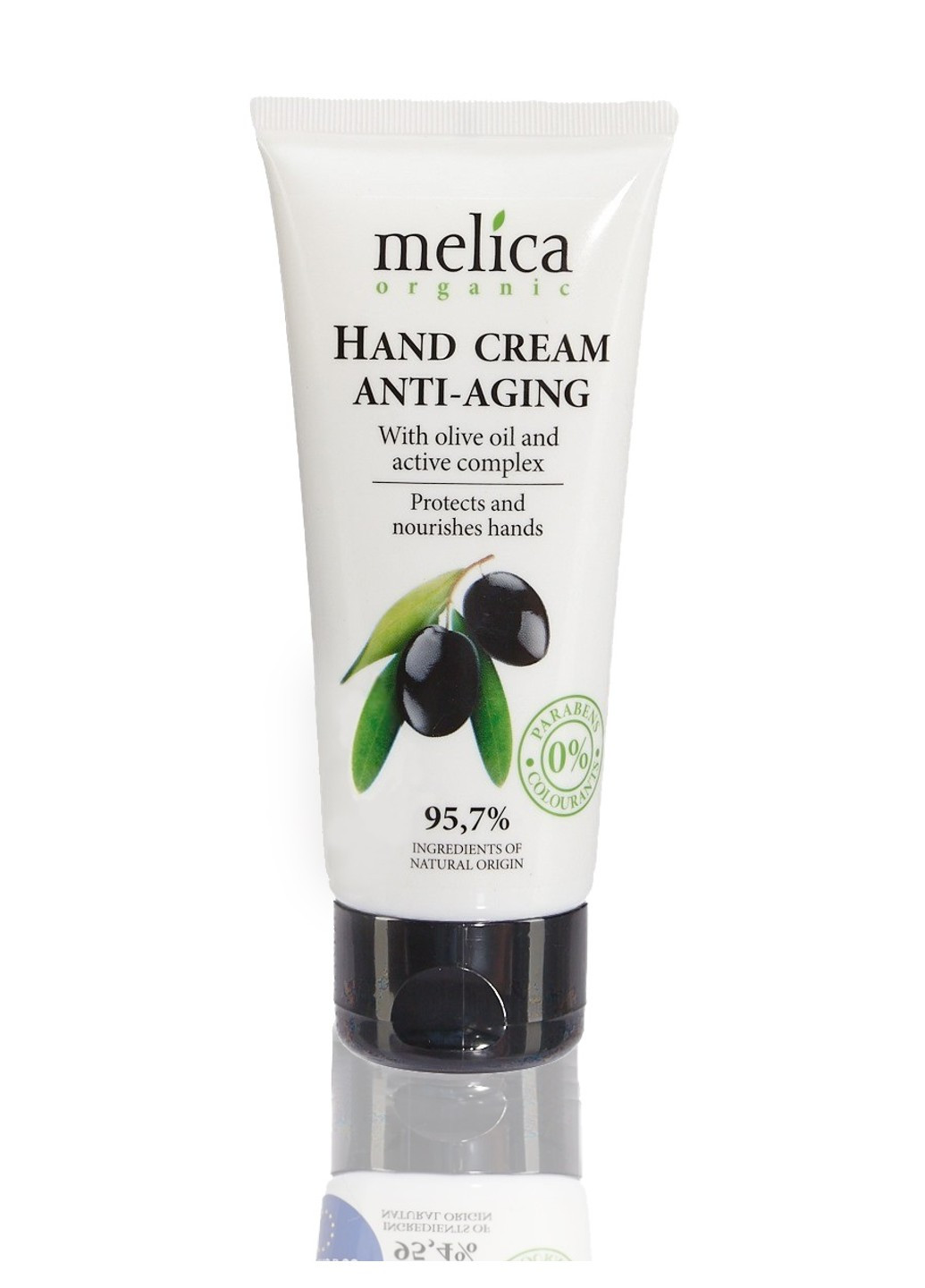 Омолоджуючий крем для рук з оливковою олією 100 мл Melica Organic (253590855)