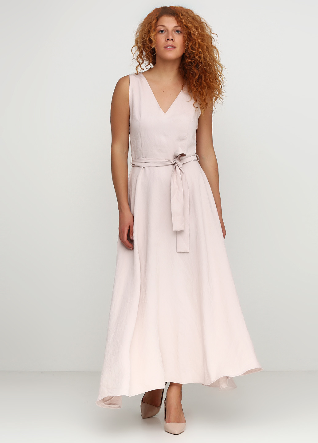 Бледно-розовое кэжуал платье Imperial однотонное