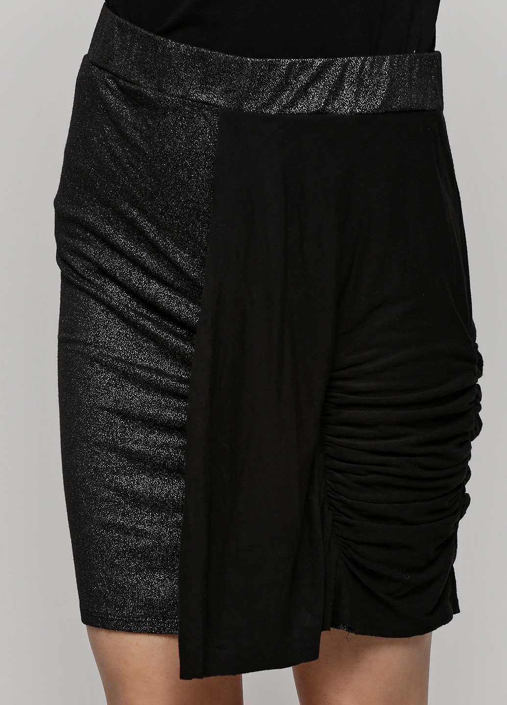 Черная кэжуал с абстрактным узором юбка Object