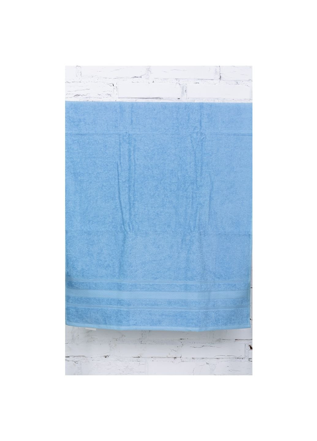 Mirson рушник банний №5002 softness cornflower 100x150 см (2200003181203) блакитний виробництво - Україна