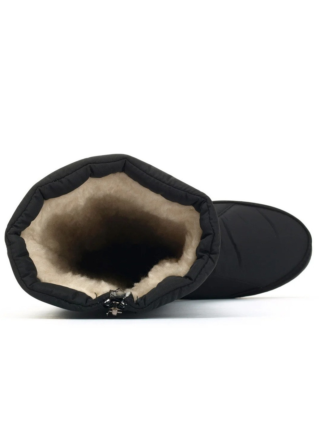 Жіночі чоботи дутики зимові на хутрі чорні 1477576944 Progres абстрактні чорні кежуали