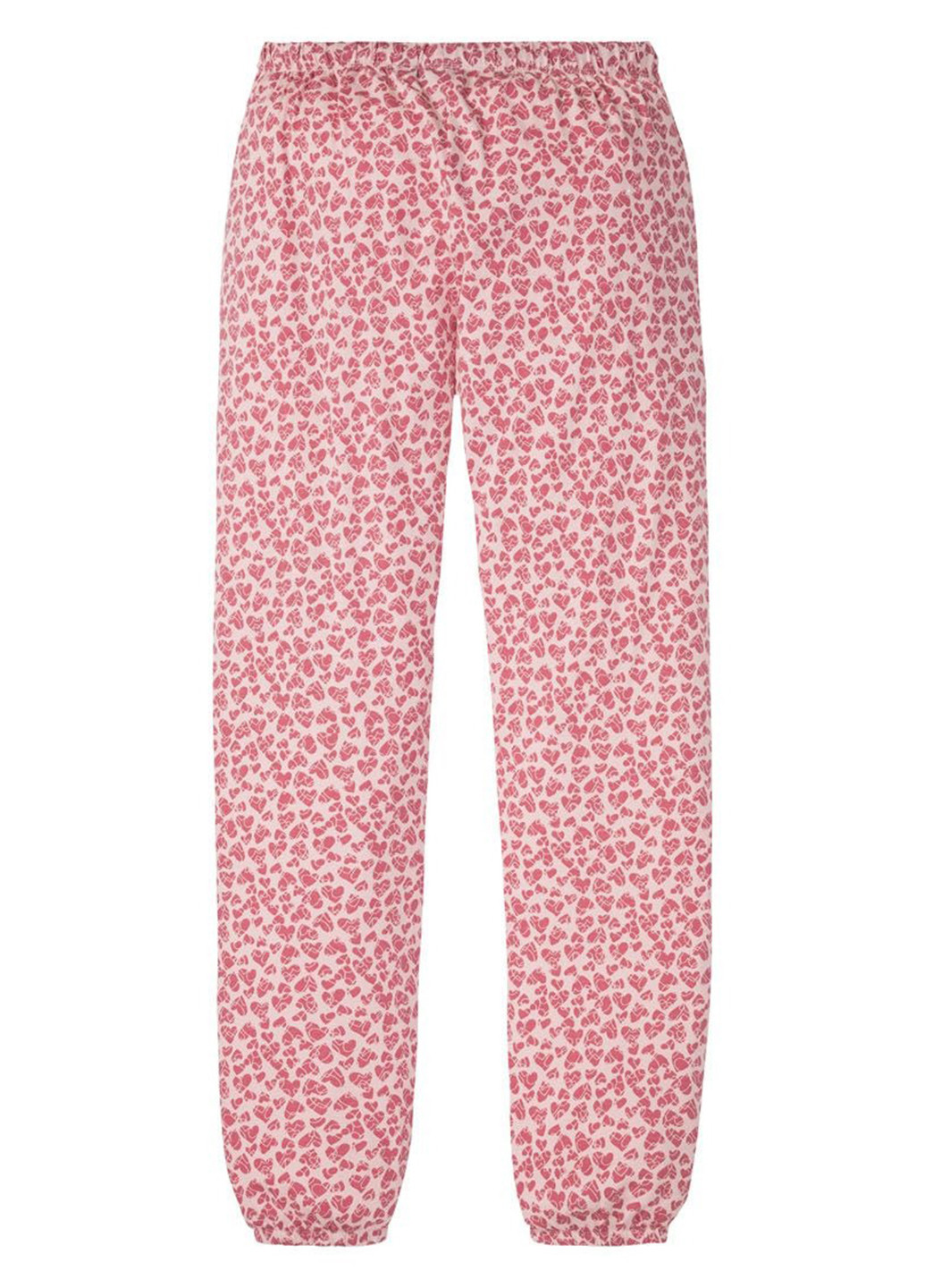 Розовая всесезон пижама (лонгслив, брюки) лонгслив + брюки Esmara