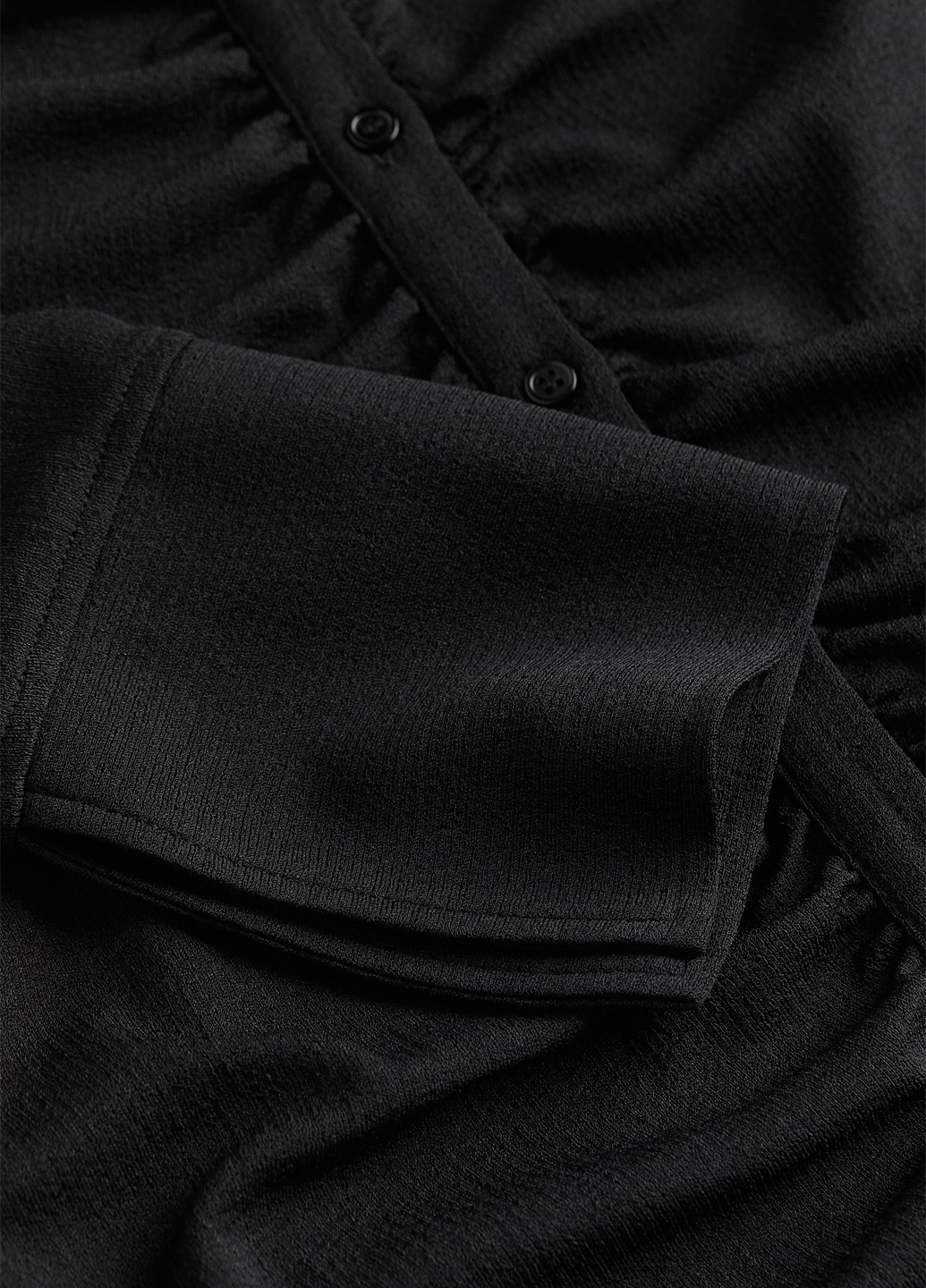 Черное кэжуал платье силуэтная, рубашка H&M однотонное