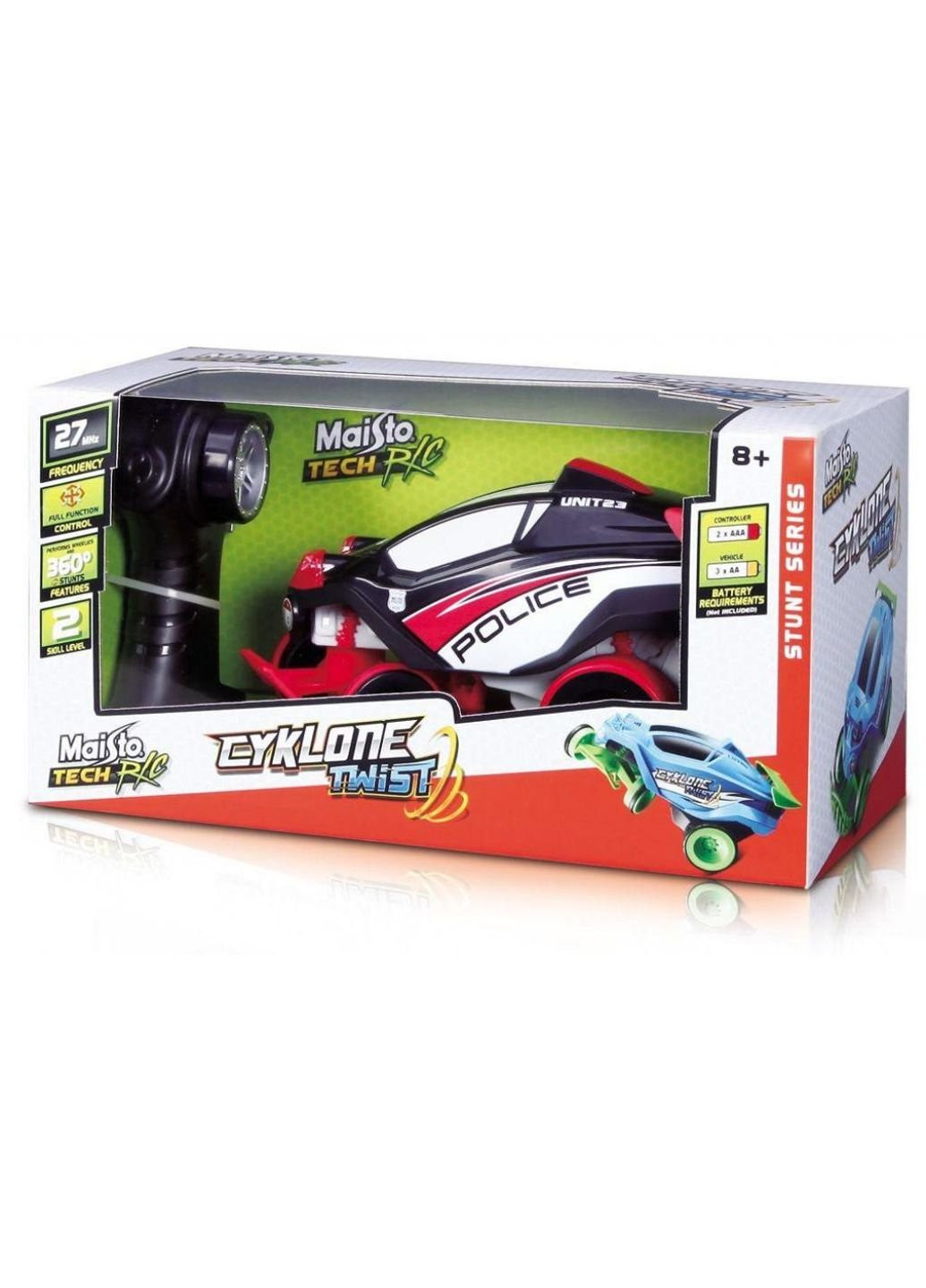 Радиоуправляемая игрушка RC Cyklone Twist красно-чёрный (82094 red/black) Maisto (254079463)