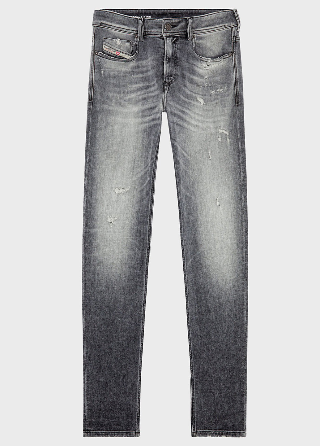 Серые демисезонные регюлар фит джинсы Diesel