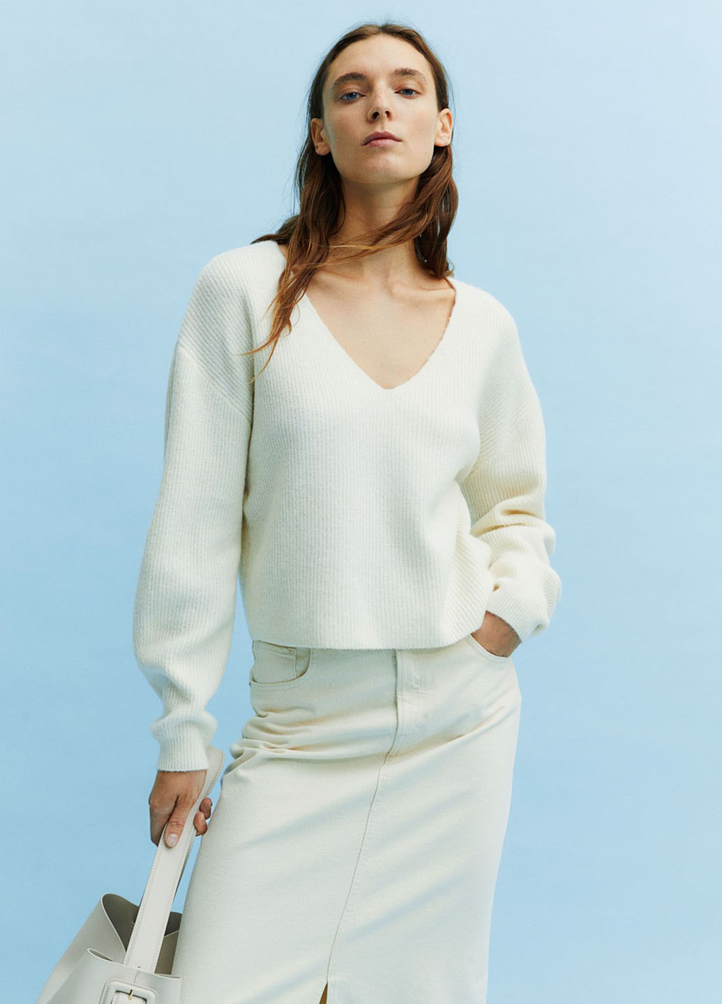 Кремовий демісезонний пуловер пуловер H&M