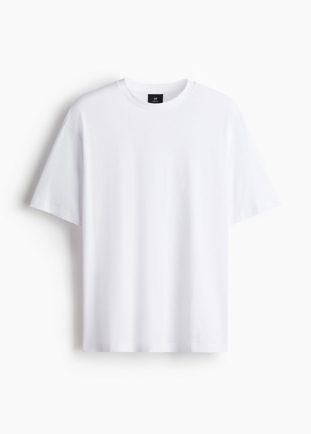 Белая футболка оверсайз H&M