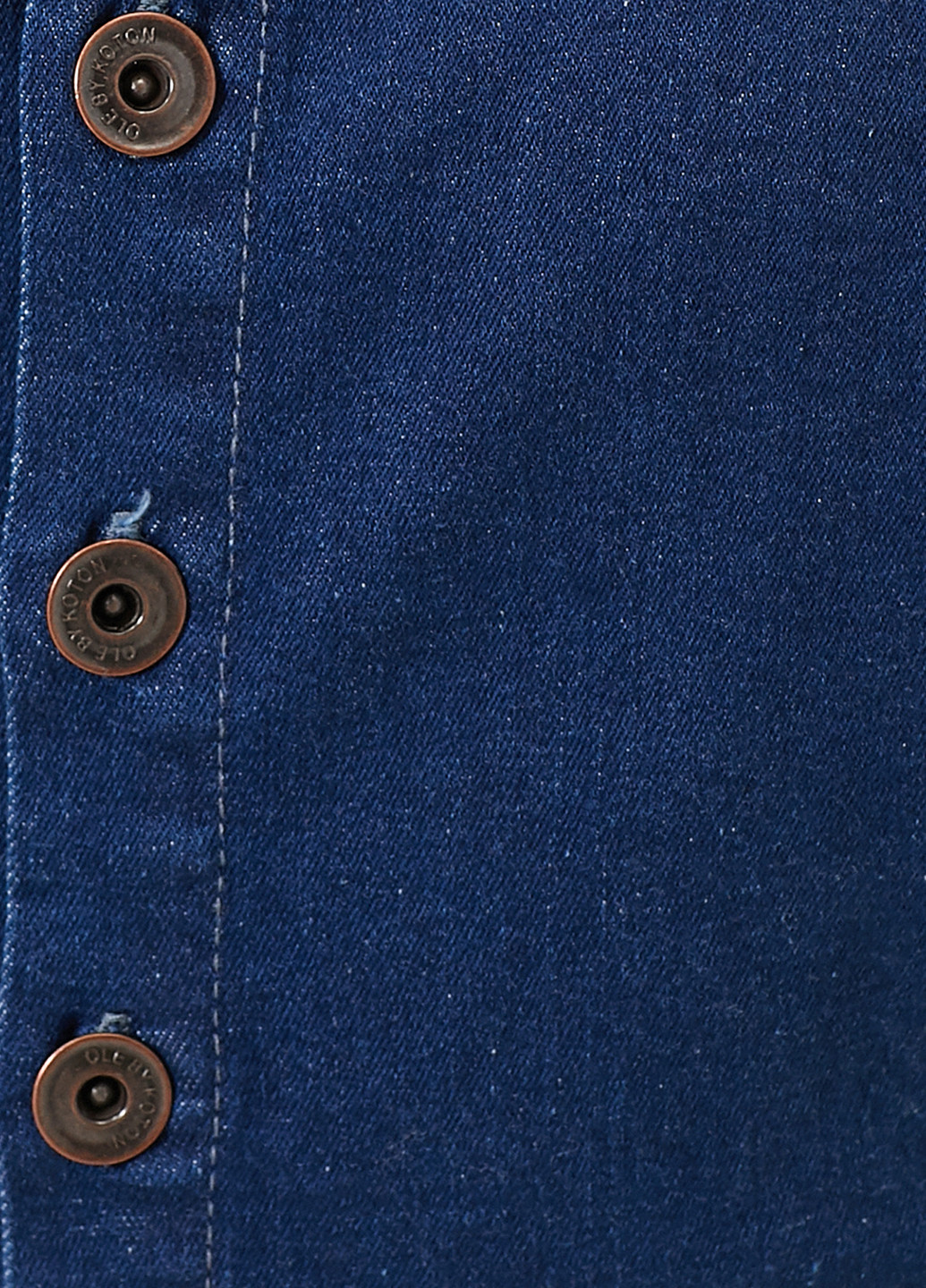 Комбінезон KOTON комбінезон-брюки однотонний синій джинсовий бавовна