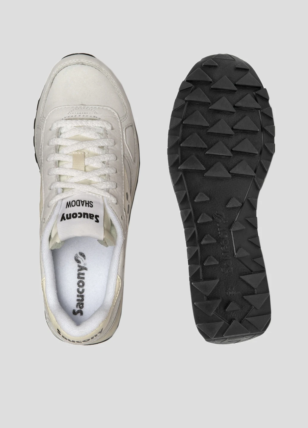 Белые всесезонные белые кроссовки shadow original Saucony