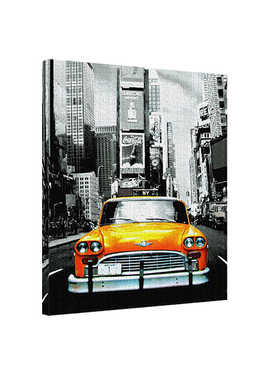 Картина на ткани Нью-Йоркское желтое такси 40х50х2 см Presentville (251456648)