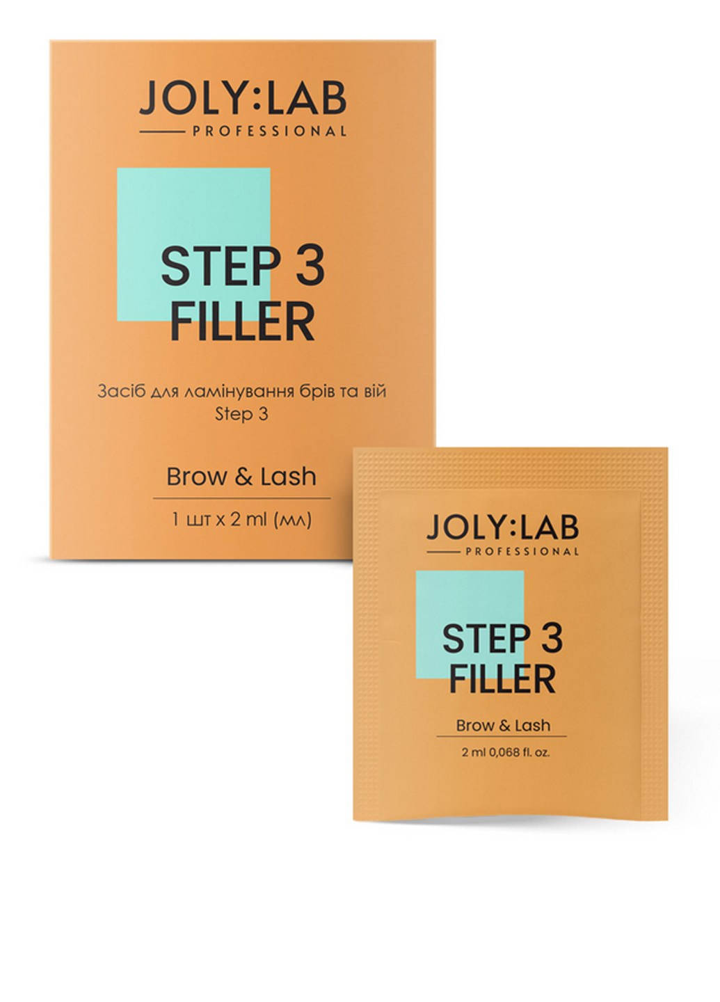 Засіб для ламінування брів та вій Step 3, 2 мл Joly:Lab (304726928)