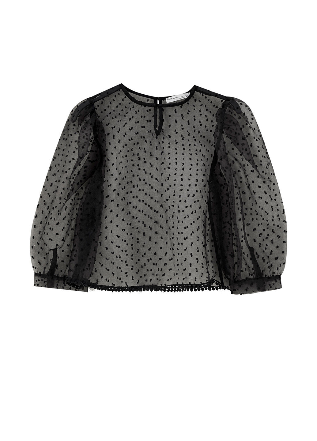 Чорна блуза Pull & Bear