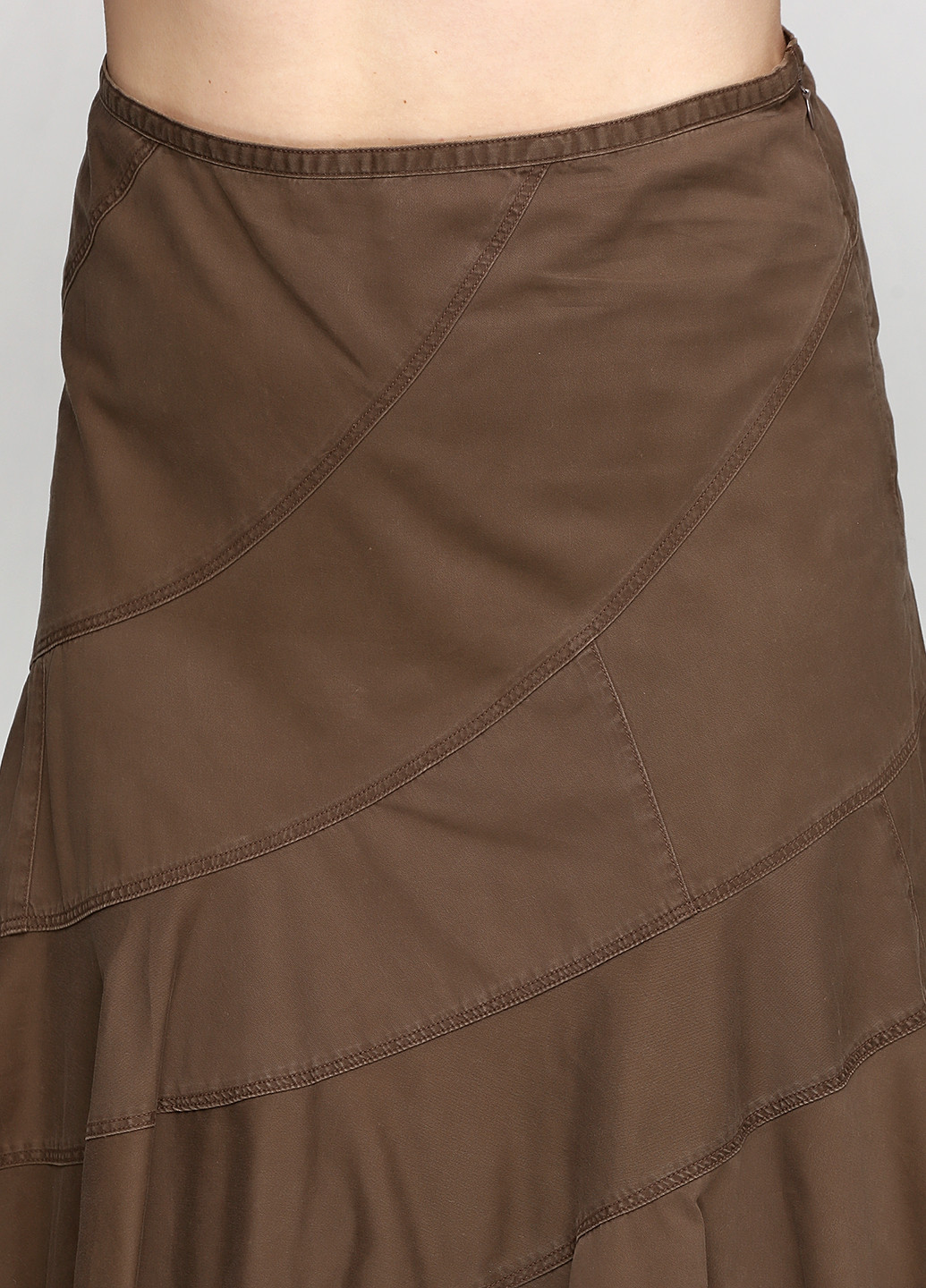 Коричневая кэжуал однотонная юбка Ralph Lauren