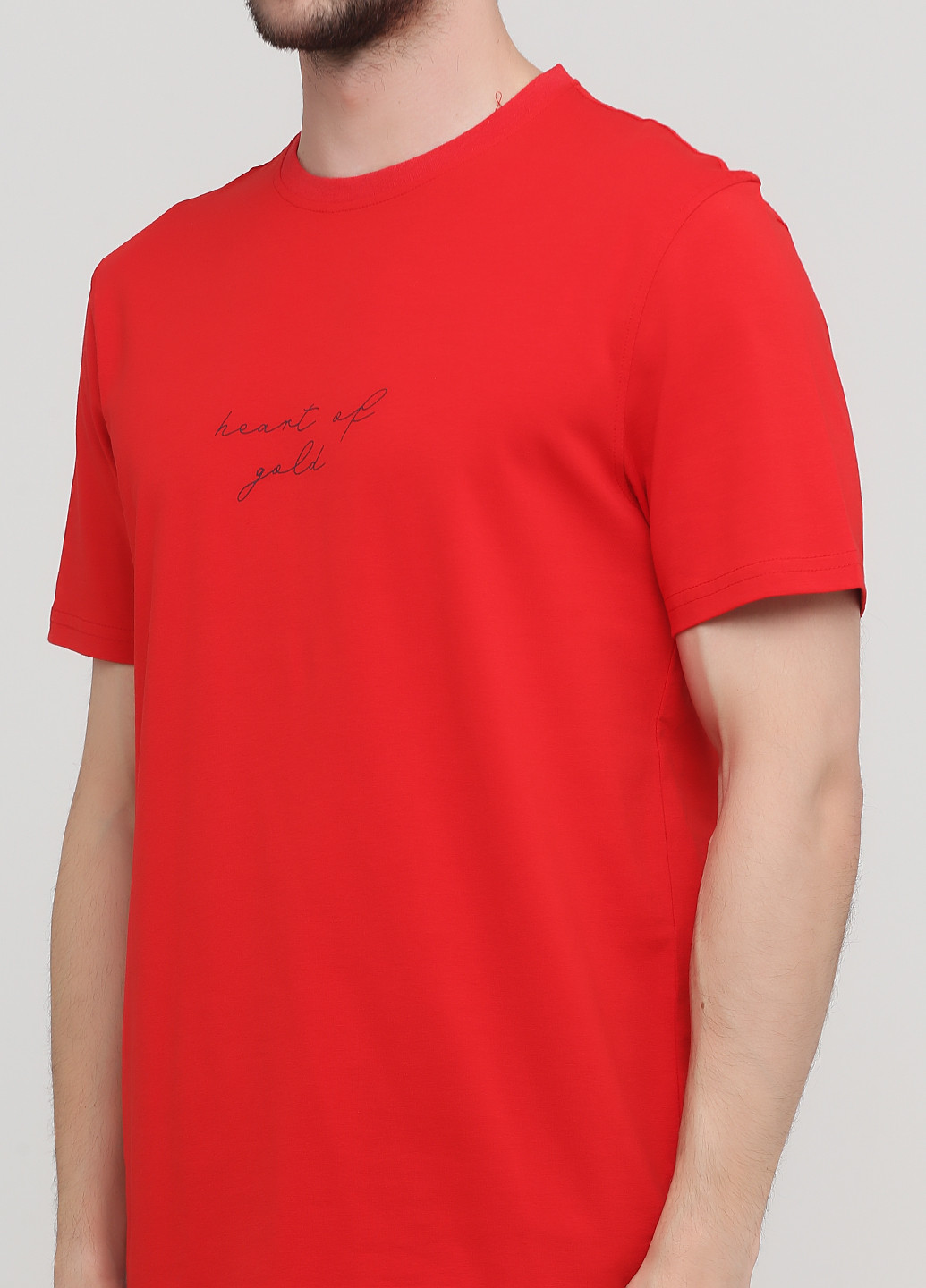 Красная летняя футболка Madoc Jeans