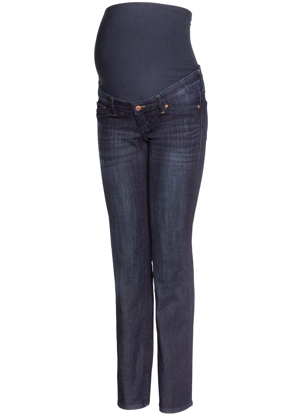 Джинси для вагітних H&M однотонні темно-сині джинсові
