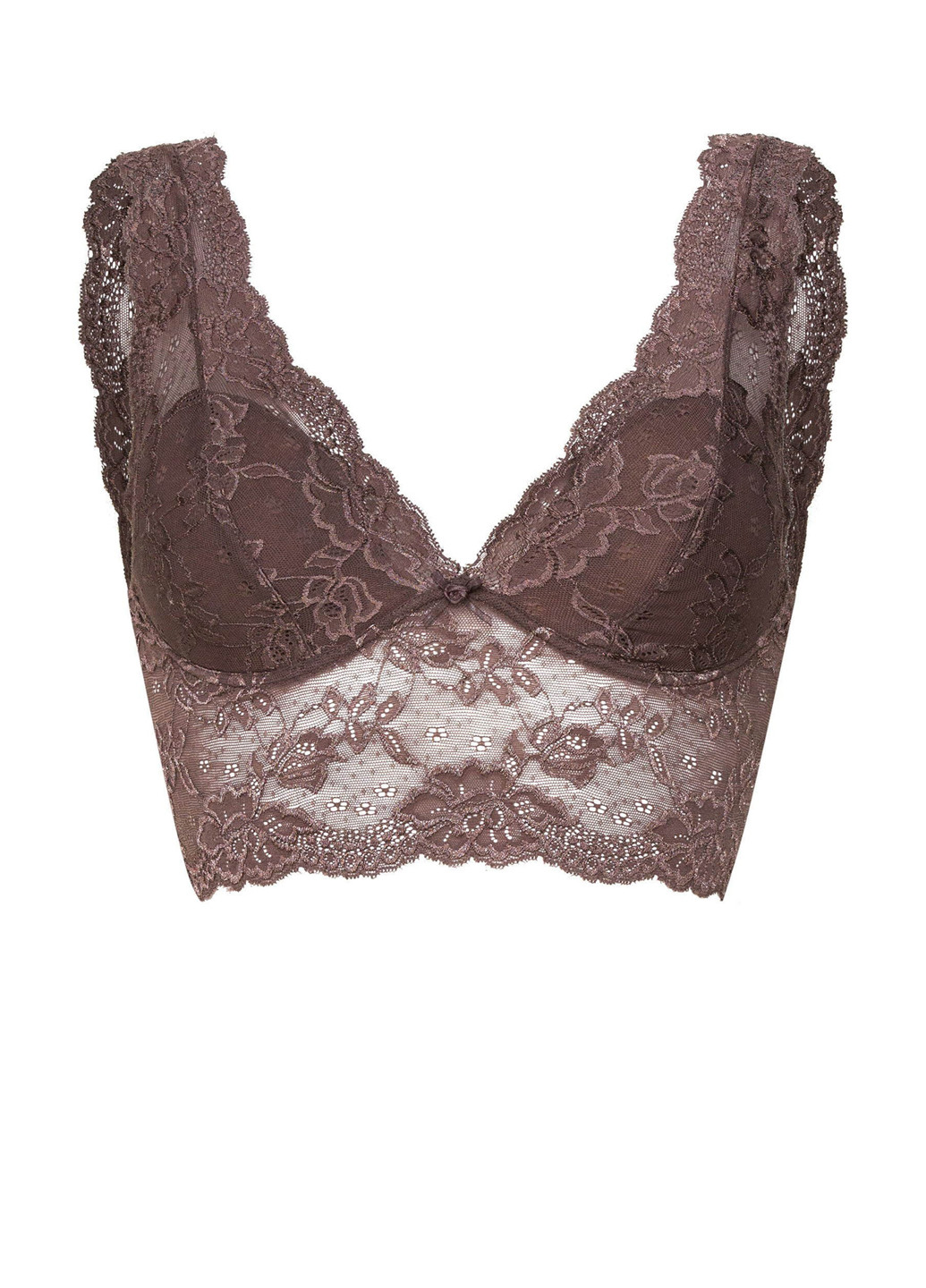 Коричневий топ бюстгальтер Marc & André без кісточок поліамід