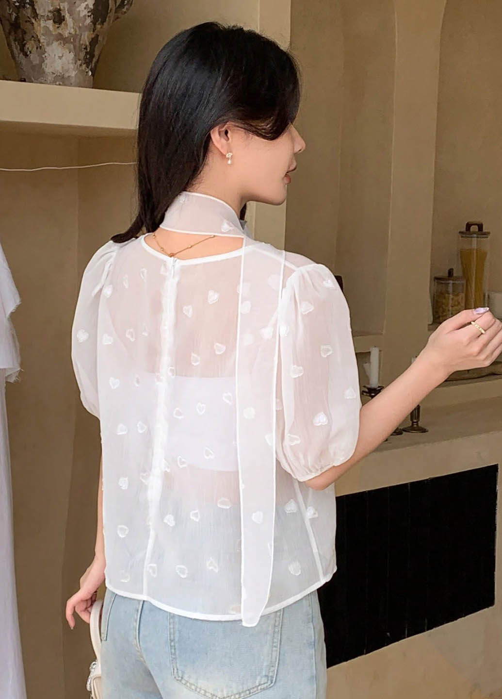 Белая блуза SHEIN