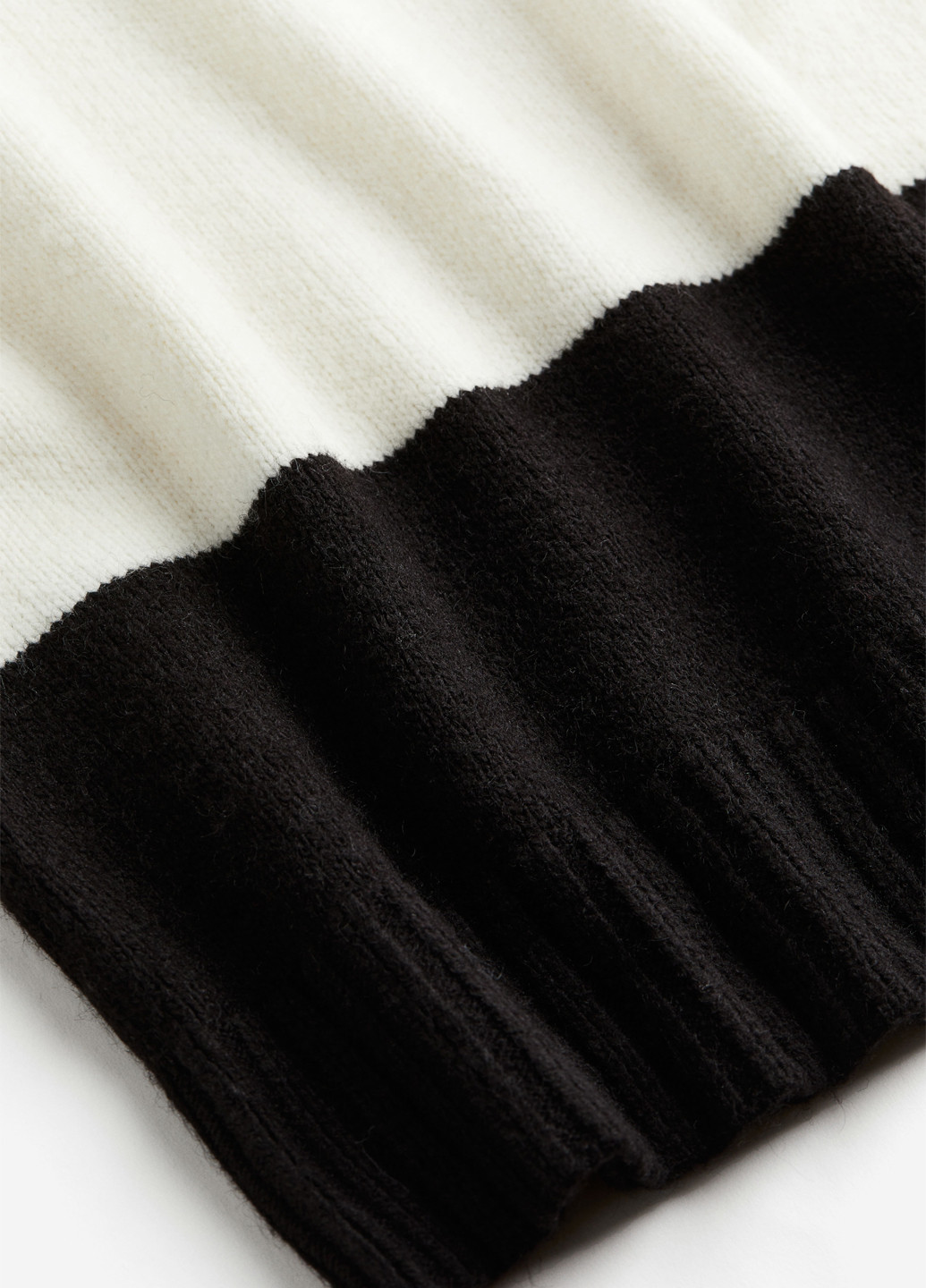 Чорно-білий кежуал сукня сукня светр H&M в смужку