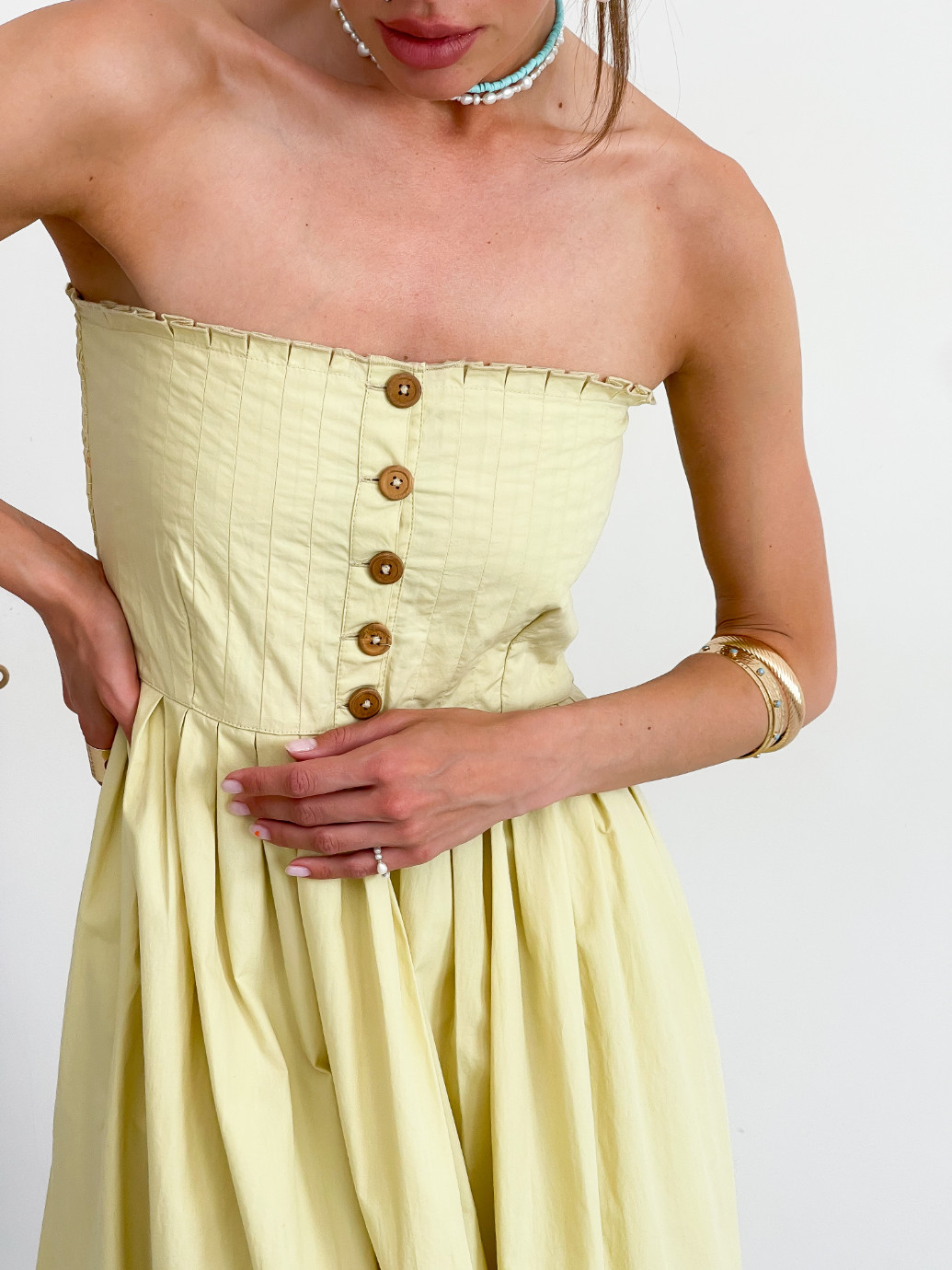 Пісочна кежуал бузкова міді сукня з відкритими плечима Free People однотонна